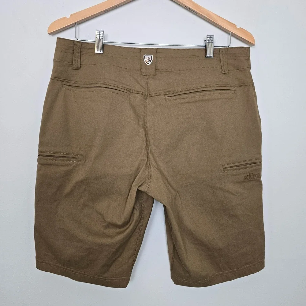KÜHL Mens Outdoor Utility Renegade Shorts Size 32 Khaki Adventure Ready Hiking